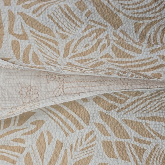 Alfred Dunner Lightweight Beachy Tan And White Jacket Womens Size 12 - Picture 4 of 12